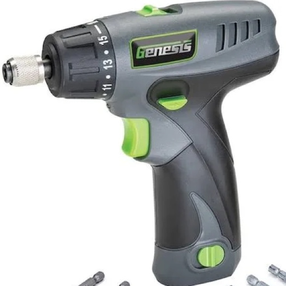 Genesis - 8 Volt Drill (Cordless) and Charger